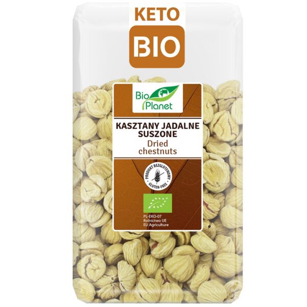 Kasztany jadalne suszone bezglutenowe BIO 1 kg — Bio Planet