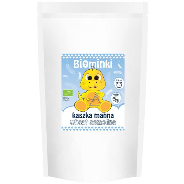 Kaszka manna bez dodatku cukrów BIO 500 g — Biominki
