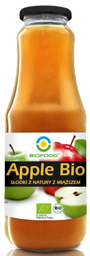 Sok jabłkowy NFC bezglutenowy BIO 1 L — Biofood