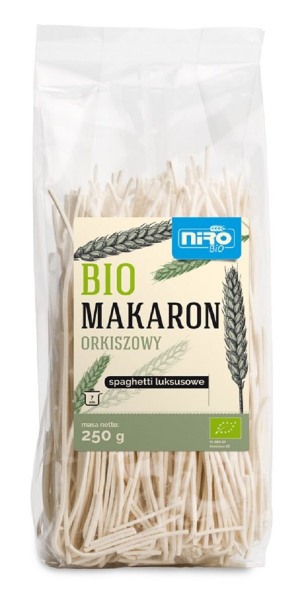 Makaron (orkiszowy) spaghetti luksusowy BIO 250 g — Niro