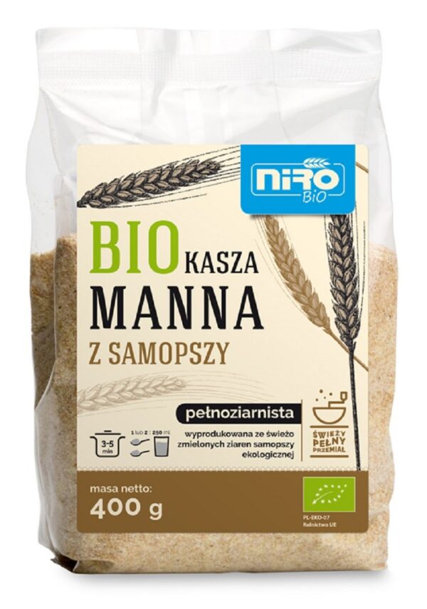 Kasza manna z samopszy BIO 400 g — Niro