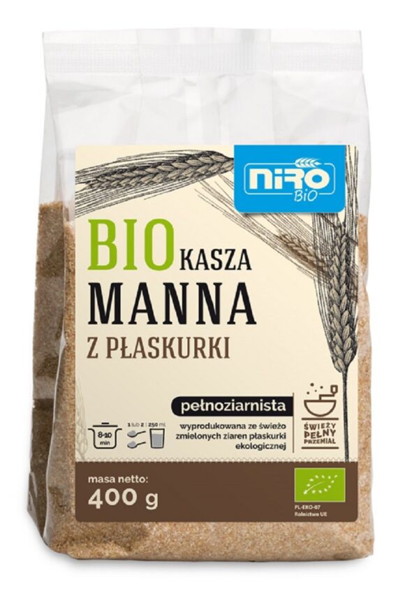 Kasza manna z płaskurki BIO 400 g — Niro