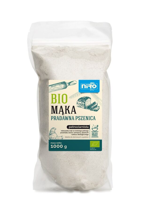Mąka pradawna razowa BIO 1 kg — Niro