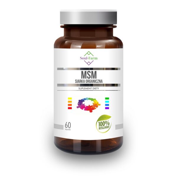 MSM siarka organiczna (650 mg) 60 kapsułek — Soul Farm
