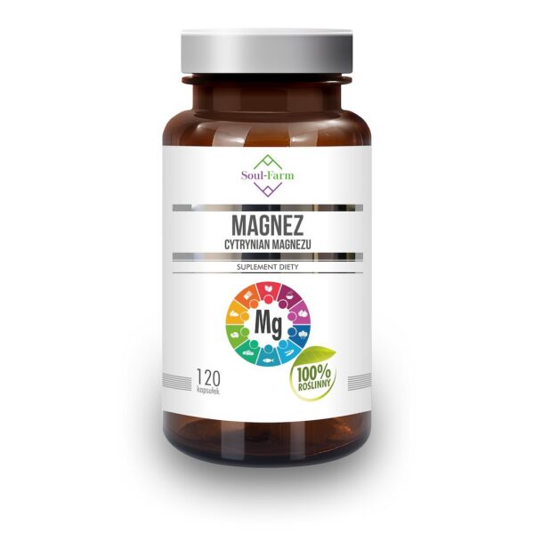 Cytrynian magnezu (650 mg) 120 kapsułek — Soul Farm