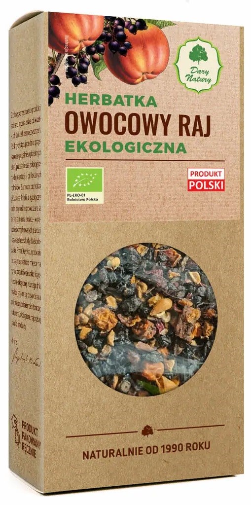 Herbatka owocowy Raj BIO 100 g — Dary Natury