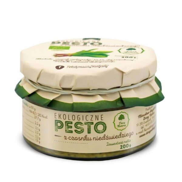 Pesto z czosnku niedźwiedziego BIO 200 g — Dary Natury