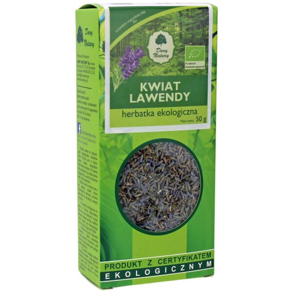 Herbatka kwiat lawendy BIO 50 g — Dary Natury