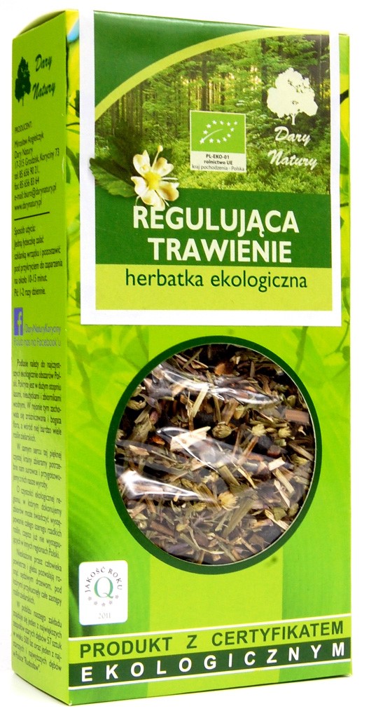 Herbatka ziołowa z krwawnikiem, dziurawcem, tarniną i miętą BIO 50 g — Dary Natury