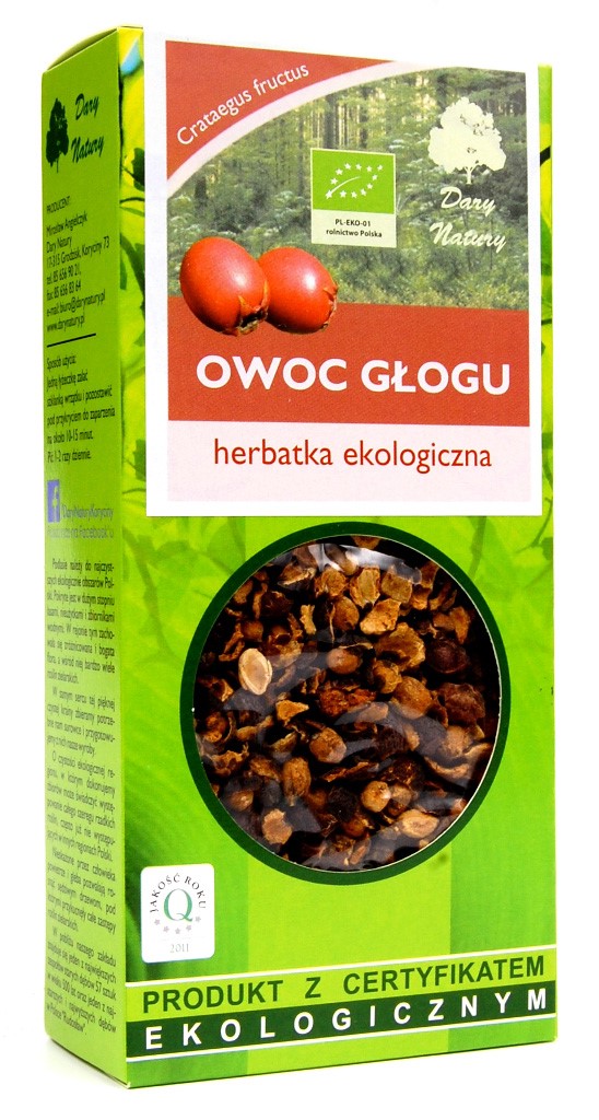 Herbatka owoc głogu BIO 100 g — Dary Natury