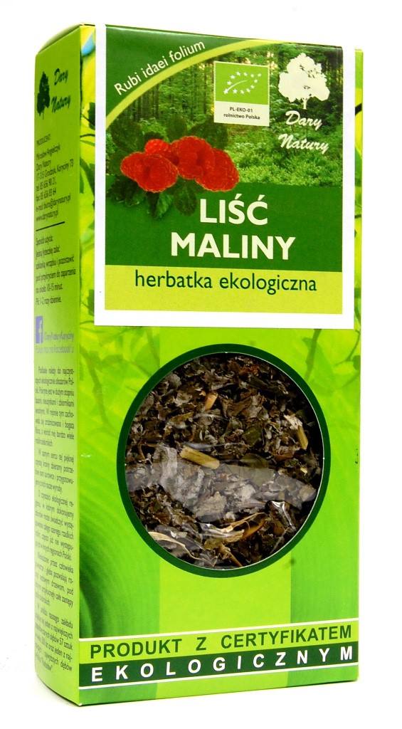 Herbatka liść maliny BIO 25 g — Dary Natury
