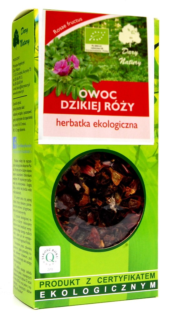 Herbatka owoc dzikiej róży BIO 50 g — Dary Natury