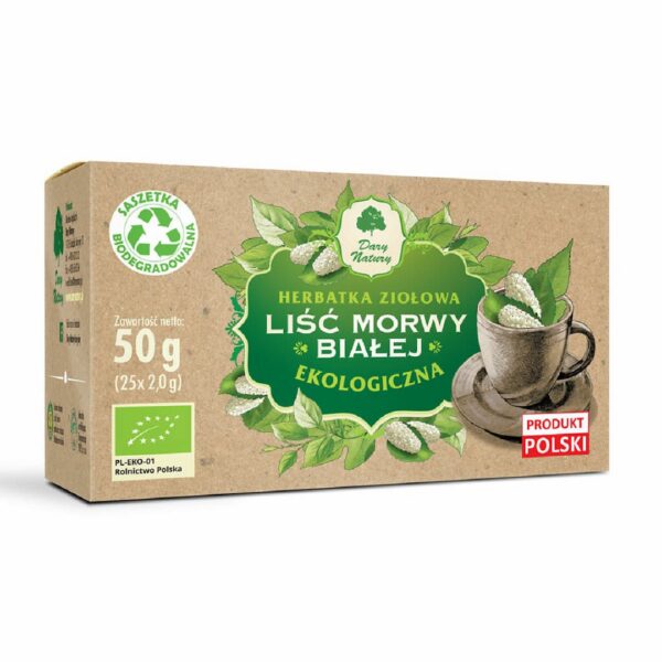Herbatka liść morwy białej BIO (25 x 2 g) 50 g — Dary Natury