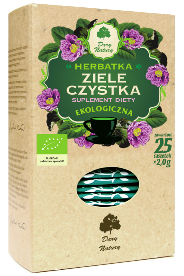 Herbatka ziele czystka BIO (25 x 2 g) 50 g — Dary Natury