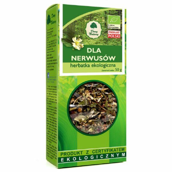 Herbatka dla nerwusów BIO 50 g — Dary Natury