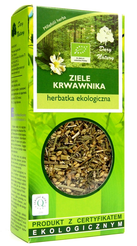 Herbatka ziele krwawnika BIO 50 g — Dary Natury