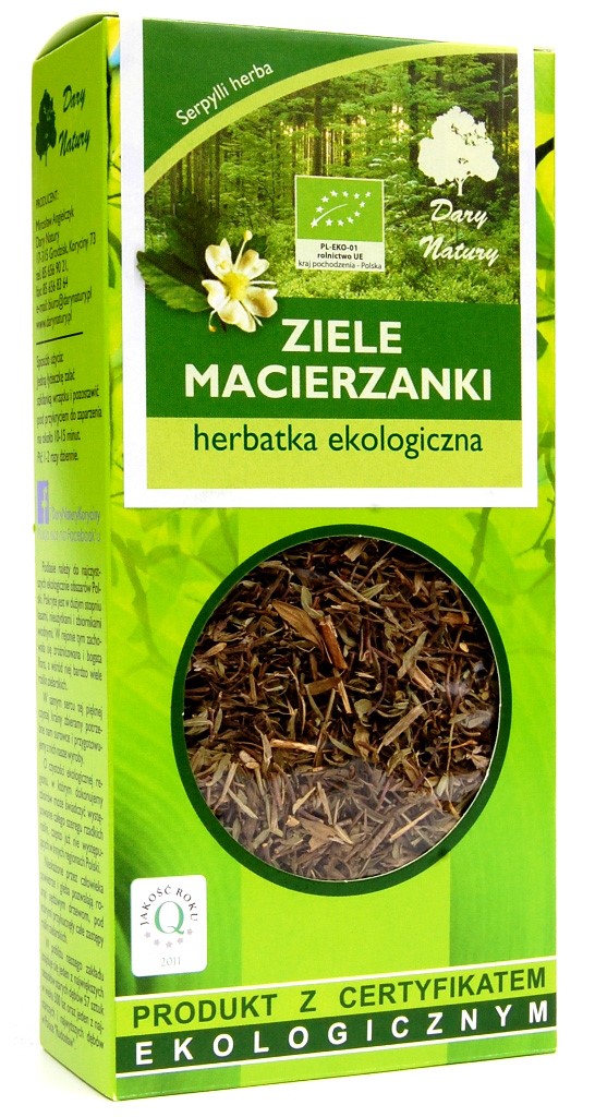 Herbatka ziele macierzanki BIO 25 g — Dary Natury