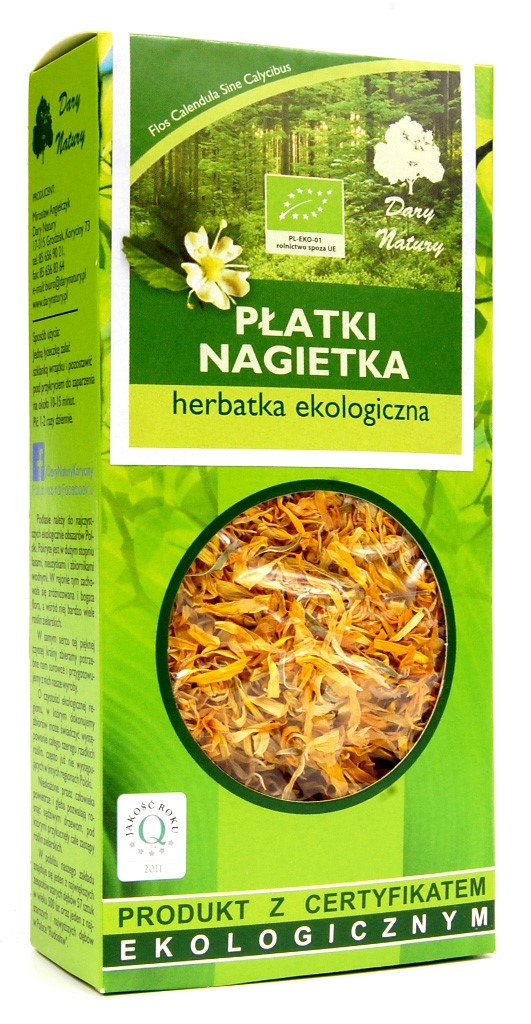 Herbatka płatki nagietka BIO 25 g — Dary Natury