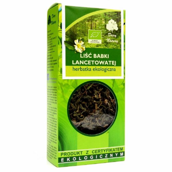 Herbatka liść babki lancetowatej BIO 25 g — Dary Natury