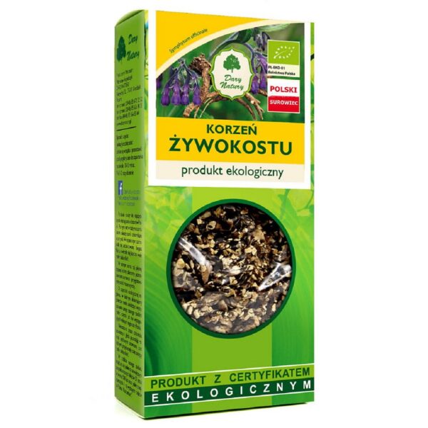 Żywokost korzeń ECO 100 g — Dary Natury