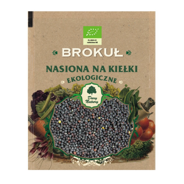 Nasiona brokułu BIO na kiełki 30 g — Dary Natury