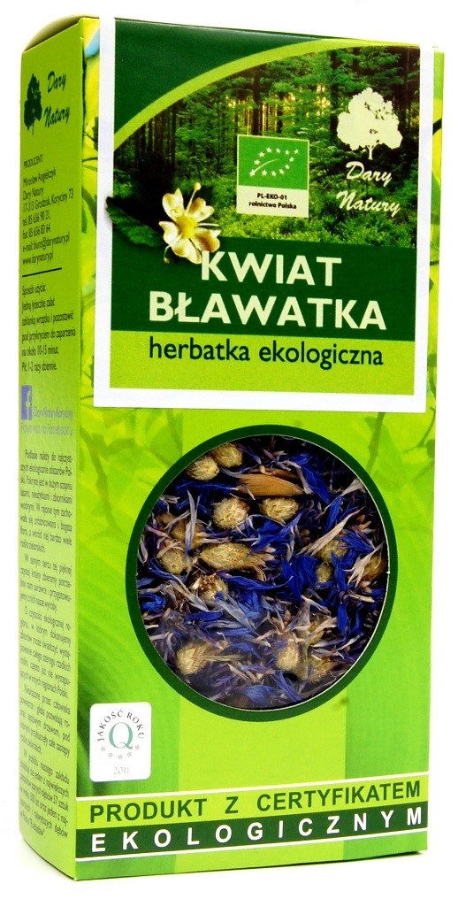 Herbatka kwiat bławatka BIO 25 g — Dary Natury