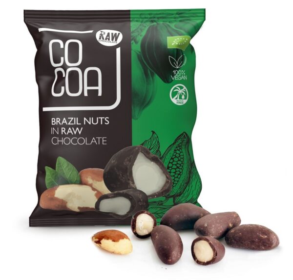 Orzechy brazylijskie w czekoladzie surowej BIO 70 g — Cocoa