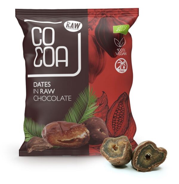Daktyle w czekoladzie surowej BIO 70 g — Cocoa
