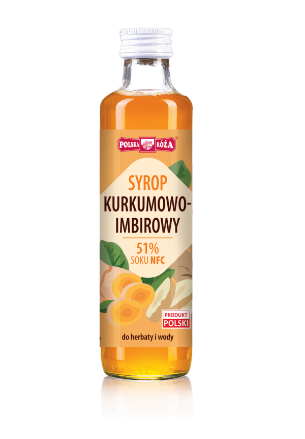 Syrop kurkumowo-imbirowy 250 ml — Polska Róża