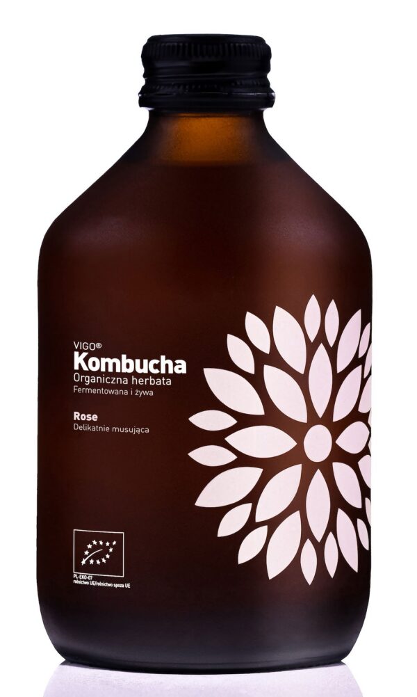 Kombucha różana bezglutenowa BIO 330 ml — Vigo