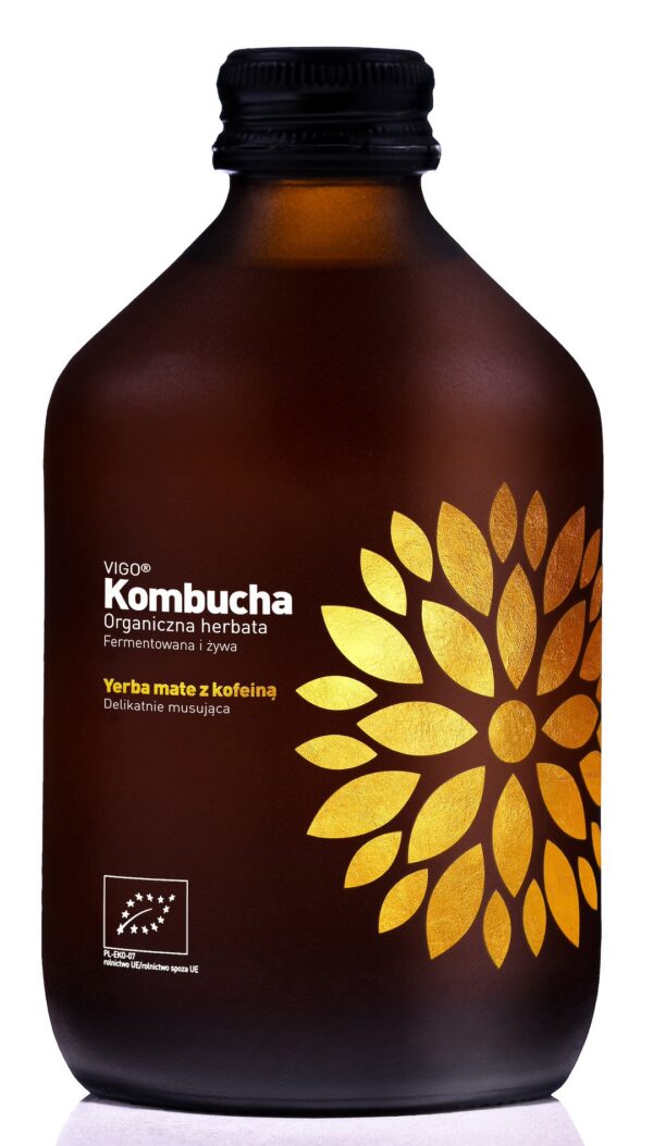 Kombucha z yerba mate bezglutenowa BIO 330 ml — Vigo