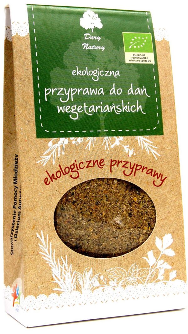 Przyprawa do dań wegetariańskich BIO 40 g — Dary Natury