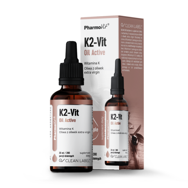Witamina K2 w kroplach (75 mcg) bezglutenowa 30 ml — Pharmovit