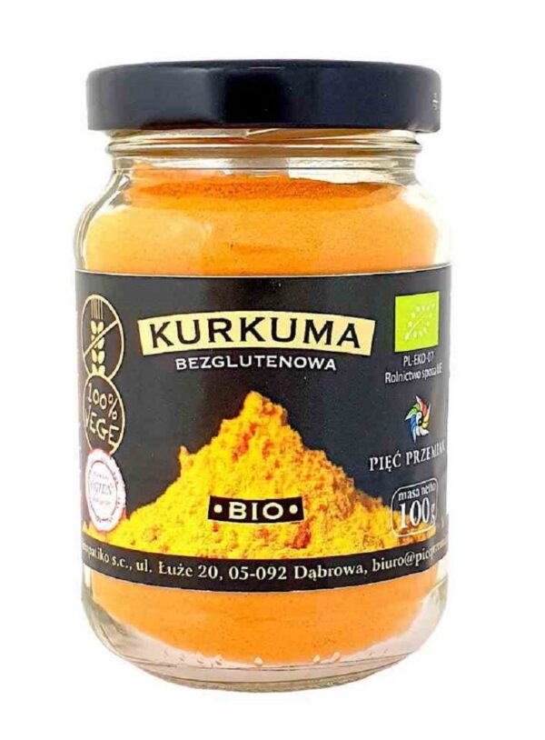 Kurkuma mielona bezglutenowa BIO 100 g — Pięć Przemian