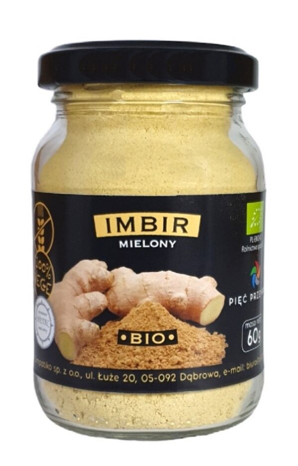 Imbir mielony bezglutenowy BIO 60 g — Pięć Przemian