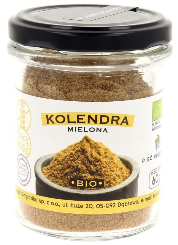 Kolendra mielona bezglutenowa BIO 60 g — Pięć Przemian