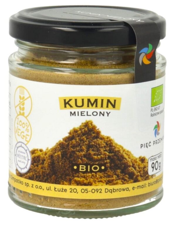 Kumin mielony bezglutenowy BIO 90 g — Pięć Przemian