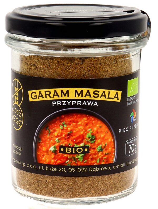 Garam masala bezglutenowa BIO 70 g — Pięć Przemian