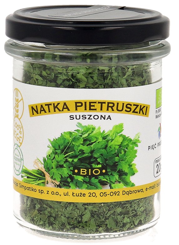 Natka pietruszki suszona bezglutenowa BIO 20 g — Pięć Przemian