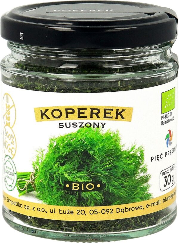 Koperek suszony bezglutenowy BIO 30 g — Pięć Przemian