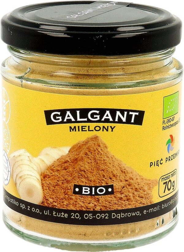 Galgant mielony bezglutenowy BIO 70 g — Pięć Przemian