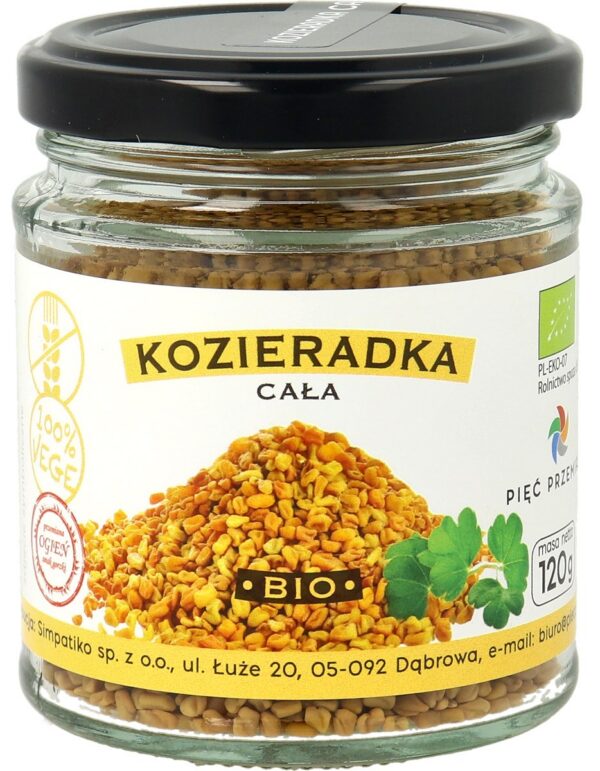 Kozieradka ziarno bezglutenowa BIO 120 g — Pięć Przemian