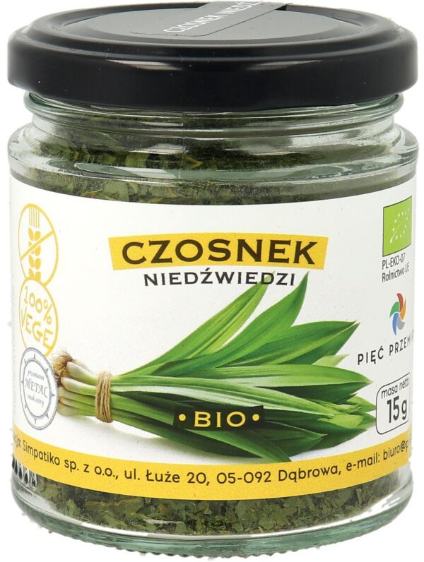 Czosnek niedźwiedzi bezglutenowy BIO 15 g — Pięć Przemian
