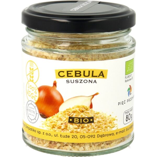 Cebula suszona bezglutenowa BIO 80 g — Pięć Przemian