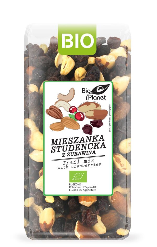 Mieszanka studencka z żurawiną BIO 400 g — Bio Planet