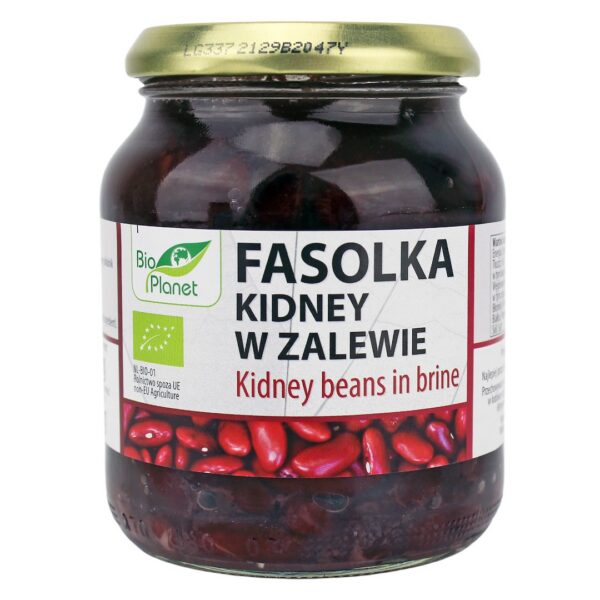 Fasolka czerwona kidney w zalewie BIO 360 g (240 g) (słoik) — Bio Planet