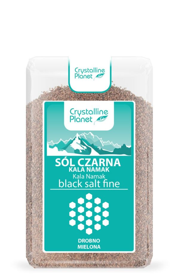 Sól czarna kala namak drobno mielona 600 g — Crystalline Planet
