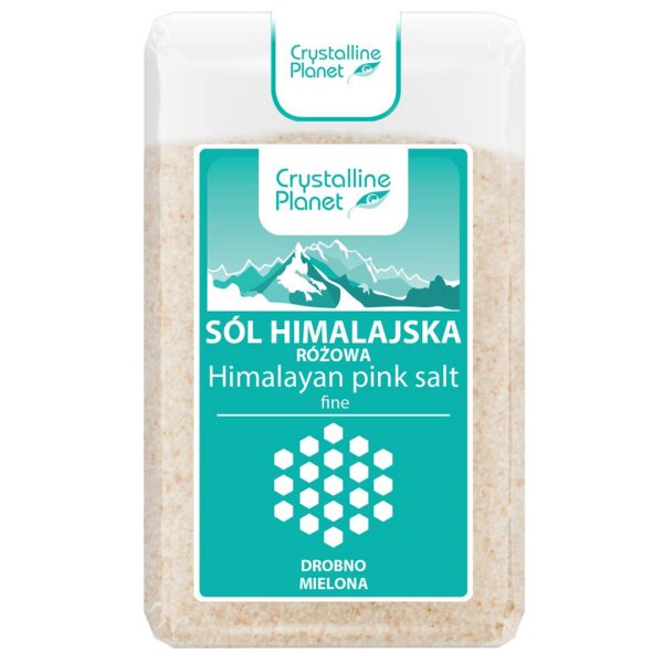 Sól himalajska różowa drobno mielona 600 g — Crystalline Planet