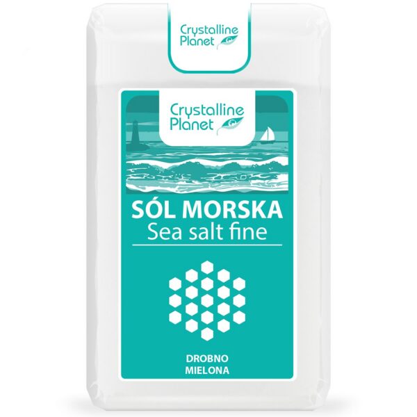 Sól morska drobno mielona 600 g — Crystalline Planet