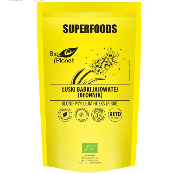 Łuski babki jajowatej (błonnik) BIO 100 g — Bio Planet